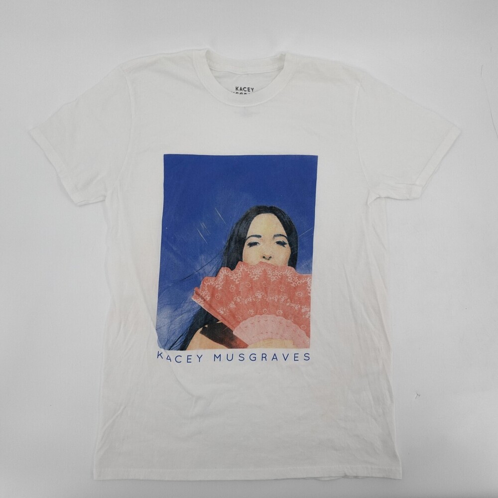 Kacey Musgraves Shirt Adult Large White Graphic Fan Portrait Tour 2020 Tee Soft